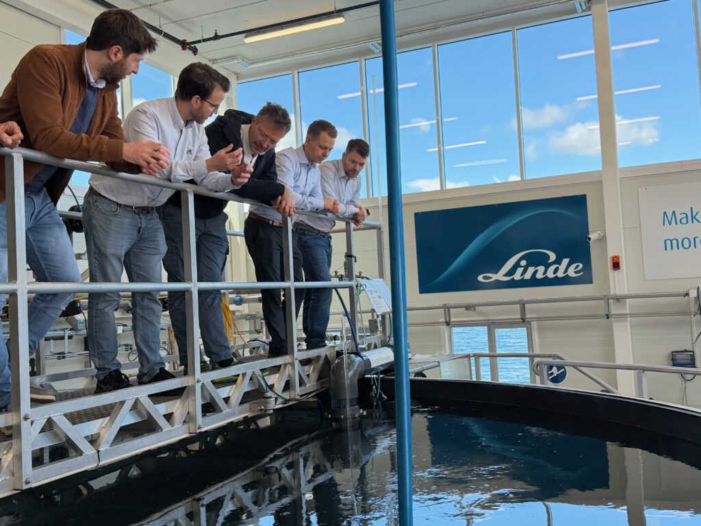 Linde Innovation Center for Aquaculture di Ålesund, centro di ricerca e sviluppo delle tecnologie per l'ossigenazione in acquacoltura.